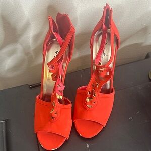 Elegant Red Women's Heels